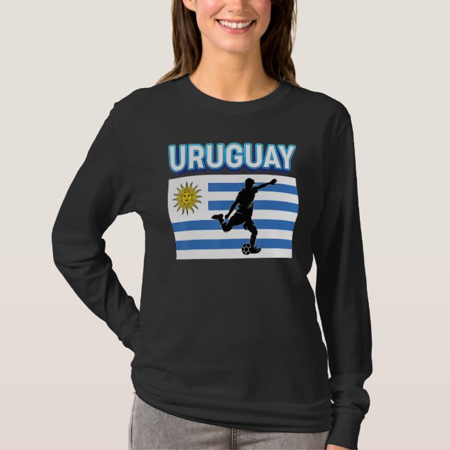 Fan Uruguay National Team World Football Soccer Ch T-Shirt (Vorderseite)