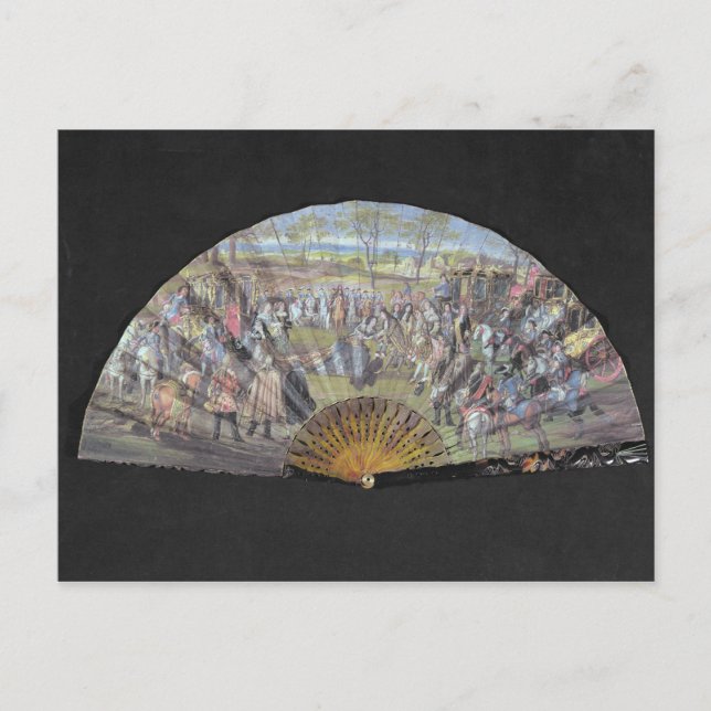 Fan zeigt die Ehe von Louis von Frankreich Postkarte (Vorderseite)