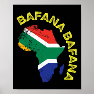 Fana Fana Südafrika Fußball Poster
