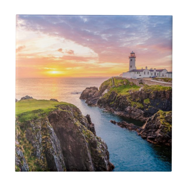 Fanad Hauptleuchtturm Co. | Donegal Irland Fliese (Vorderseite)