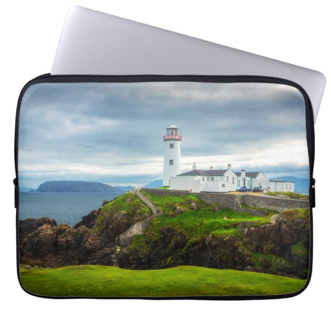 Fanad Head Lighthouse Ireland Landscape Photo Art Laptopschutzhülle (Vorderseite)