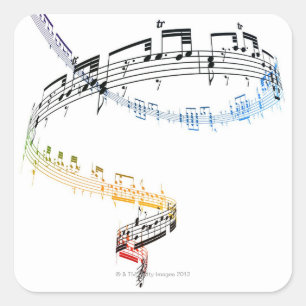 Fanataisie (Opus 7) 2 Quadratischer Aufkleber