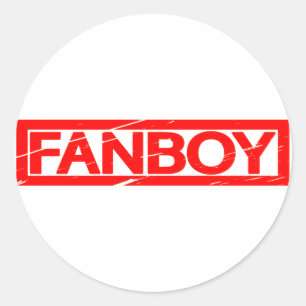 Fanboy-Briefmarke Runder Aufkleber