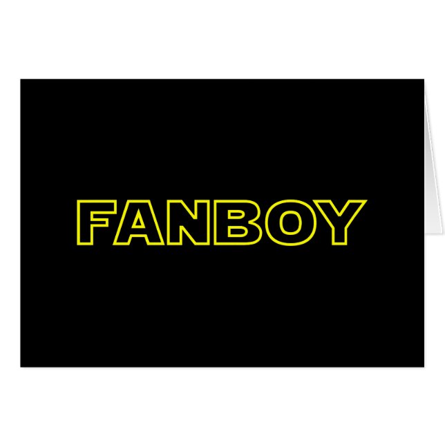 FANBOY CARD (Vorderseite (Horizontal))