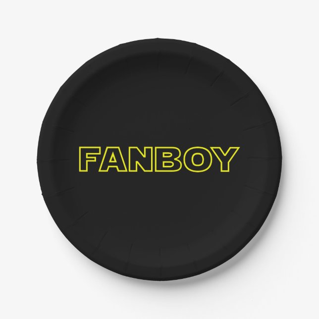 FANBOY PAPPTELLER (Vorderseite)