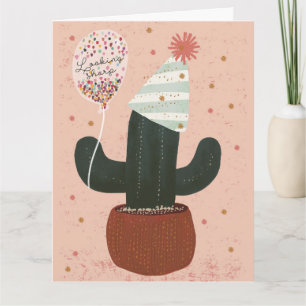 Fancactus Birthday Folded Greeting Card Karte