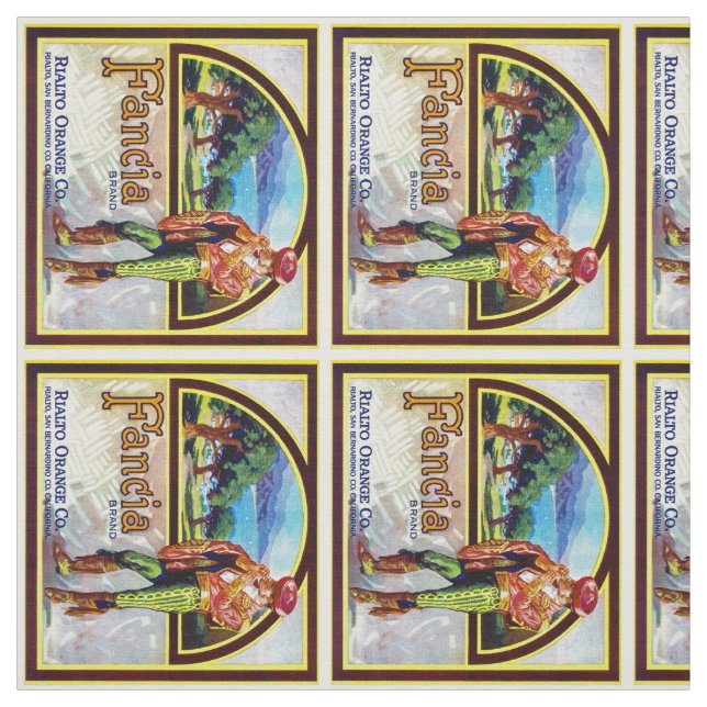 Fancia Orange Stoff (Muster)