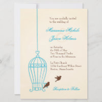 Fanciful Bird Cage Aquamarin & Chocolate Wedding