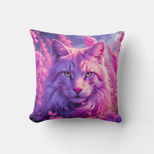 Fanciful Feline Throw Kissen   Zuhause und Geschen