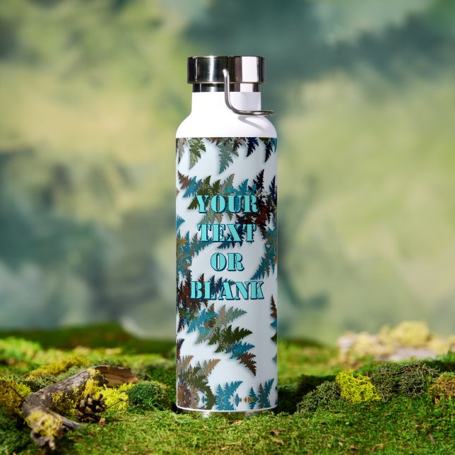 Fanciful Fractal Arctic Camouflage Trinkflasche (Außenbereich (gedreht))