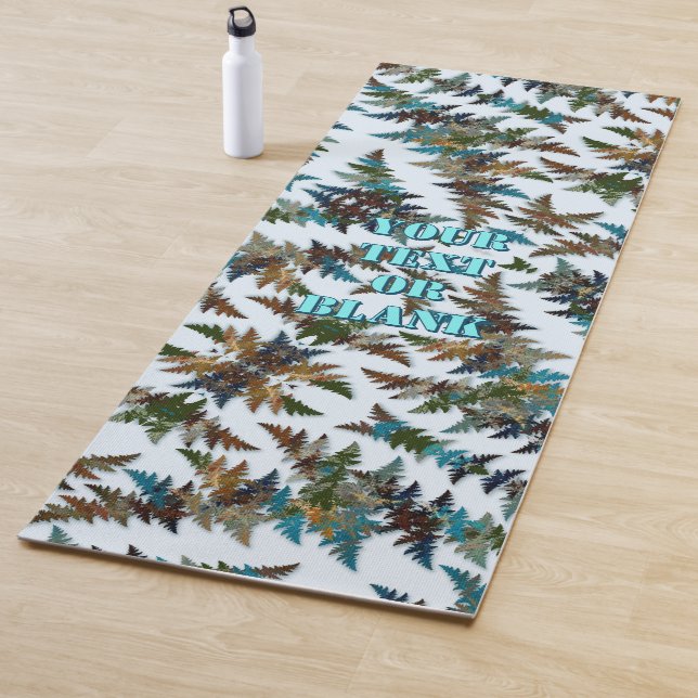 Fanciful Fractal Arctic Camouflage Yogamatte (Beispiel)