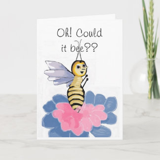 Fanciful Honey Bee Birthday Karte
