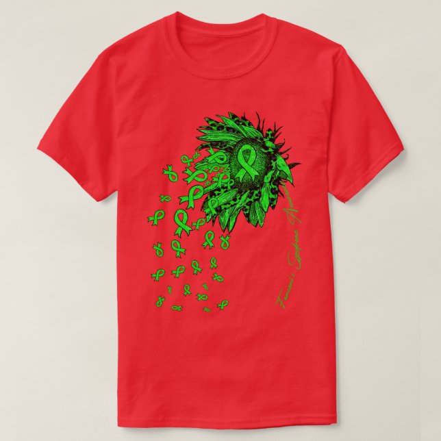 Fanconis Syndrome Awareness Sonnenblumenbandblumen T-Shirt (Design vorne)