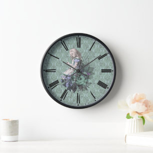 Fancy Alice Wonderland Aqua Farbton Uhr