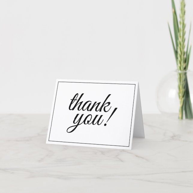 Fancy and Luxurious "thank you!" Postcard Karte (Vorderseite)