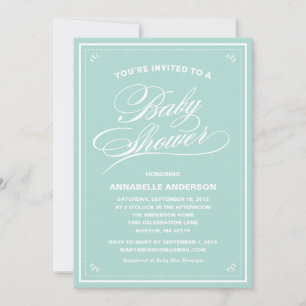 Fancy Baby Shower Invitations Einladung
