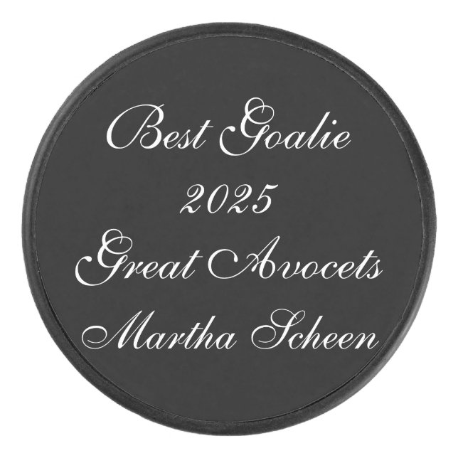Fancy Black & White Award:  Eishockey Puck (Vorderseite)