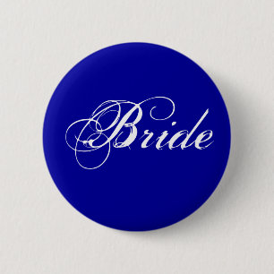 Fancy Braut auf Navy Button
