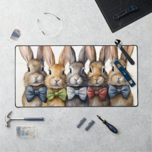 Fancy Bunny Fliege Wasserfarbe Schreibtischunterlage