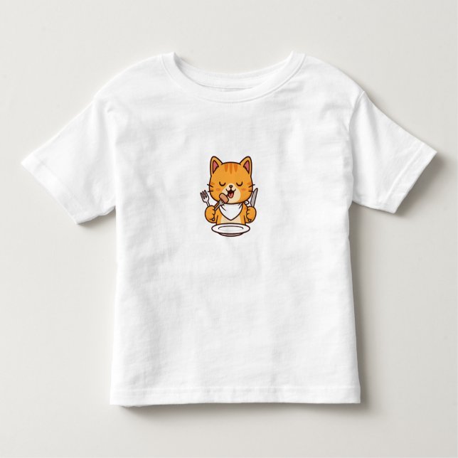 Fancy Cat Dining - T-Shirt (Vorderseite)