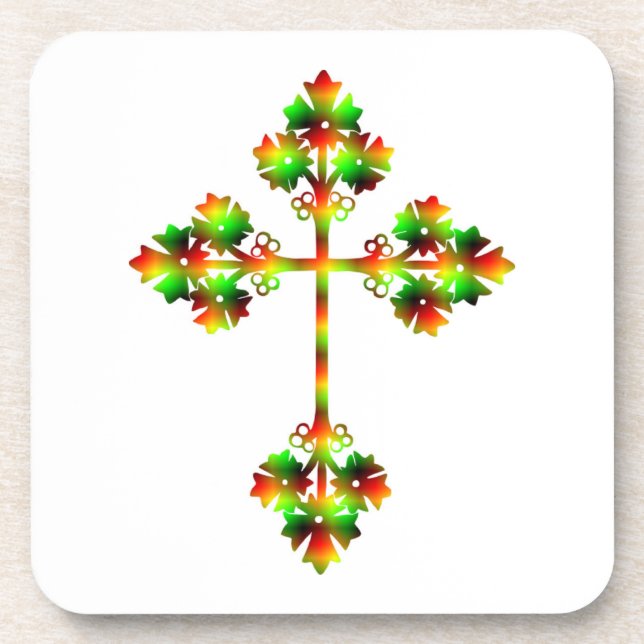 FANCY CROSS GETRÄNKEUNTERSETZER (Vorderseite)