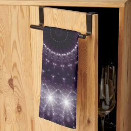 Fancy Delicate Black & White Lace Pattern Geschirrtuch