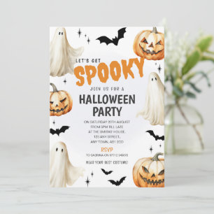 Fancy Dress Halloween-Party-Einladung Geister-Them Einladung