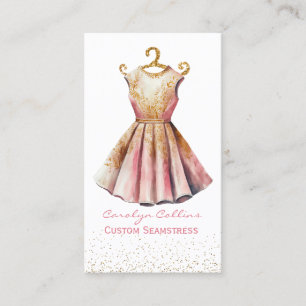 Fancy Dress Seamstress Business Card Visitenkarte