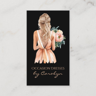 Fancy Dress Wedding Seamstress Business Card Visitenkarte