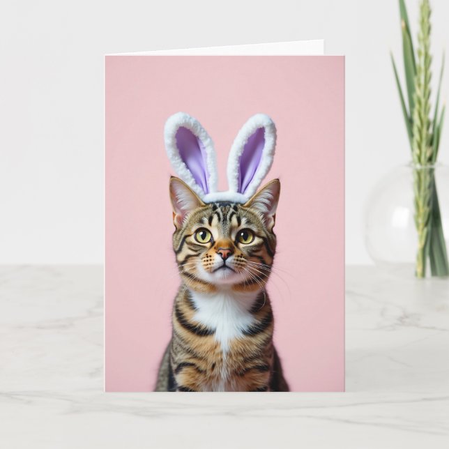 Fancy Feline Freund Karte (Vorderseite)