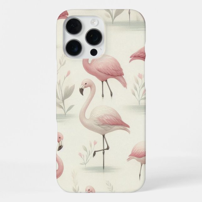 Fancy Flamingo iPhone Hülle (Rückseite)