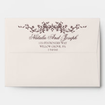 Fancy Floral Tiefrotes Botanisches Boho-Hochzeit