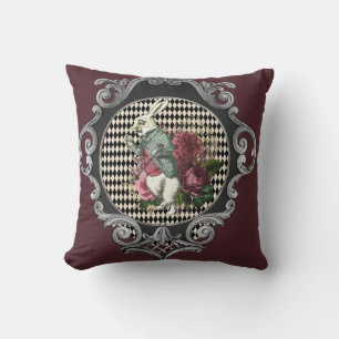 Fancy Frame White Rabbit Collage Kissen