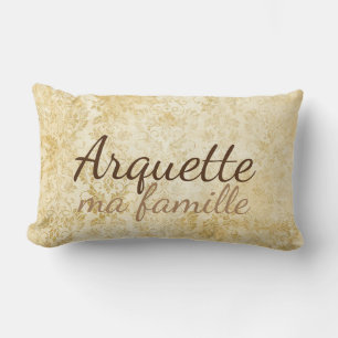 Fancy French Meine Familie Anpassbar Lendenkissen