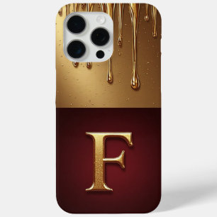 💎 Fancy Glitter F Monogramm mit tröpfelndem Liqui Case-Mate iPhone Hülle