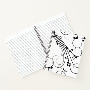 Fancy-Musiknoten Notizbuch
