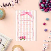 Fancy One Schleife Blumen 1. Geburtstag