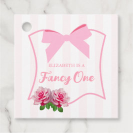 Fancy One Schleife Blumen 1. Geburtstag Geschenkanhänger