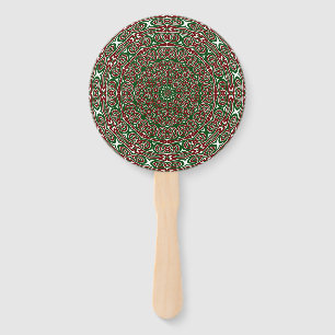 Fancy Ornate Maximalist Groovy Weihnachten Mandala Fächer