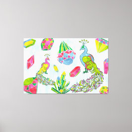 Fancy Peacocks Leinwanddruck