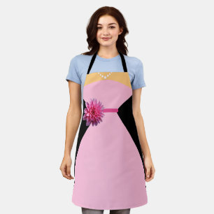 Fancy Pinkes Kleid mit rosa Blume Lustig Schürze