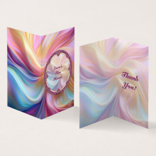 Fancy Randfarbe Bunte Pastellseide Personalisieren