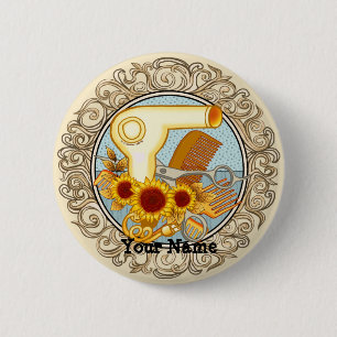 Fancy Sonnenblumen Beautician Button