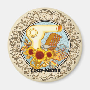 Fancy Sonnenblumen Kosmetikerin Magnet