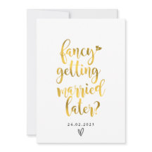 Fancy später heiraten Karte