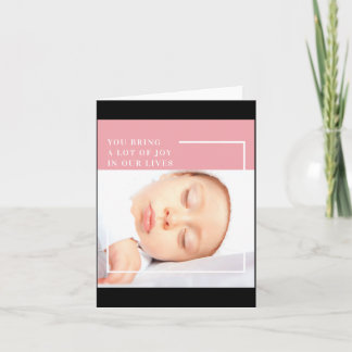 Fancy Süßes Babyfoto Nk Weiße Zitate Karte