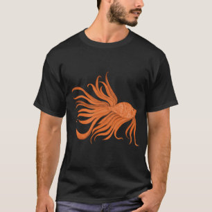 Fancy-Wasserfarbe-Orangefisch T-Shirt