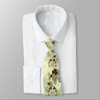 Fancy Watercolor Shamrock Muster Krawatte