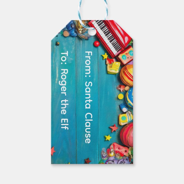 Fancy Weihnachten Personalisiertes Kind Geschenkanhänger (Vorderseite)