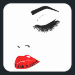 Fancy Women’s Makeup-Lash Exspannungen Artist Prin Quadratischer Aufkleber<br><div class="desc">Hoffe,  dass es dir gefällt</div>